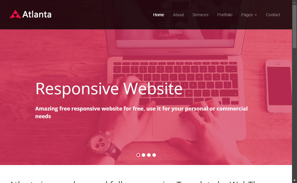 Preview atlanta-free-business-bootstrap-template