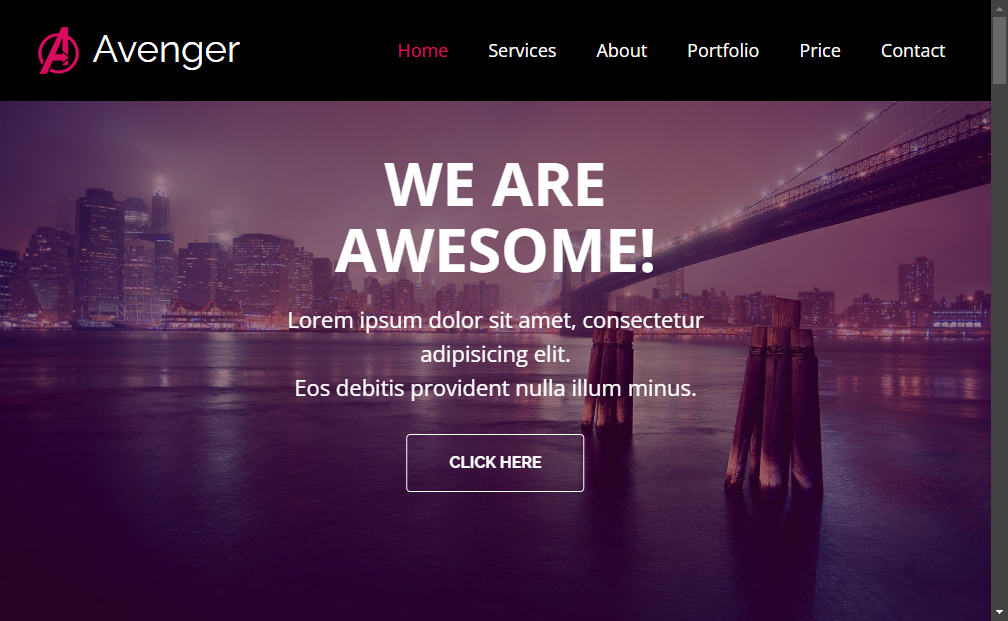 Preview avenger-multi-purpose-responsive-html5-bootstrap-template