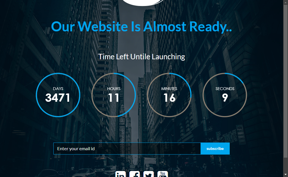 Preview blazer-responsive-html5-coming-soon-template