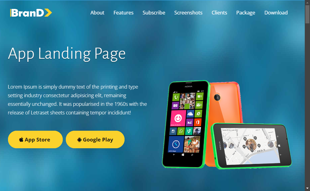 Preview brand-html5-app-landing-page-responsive-web-template