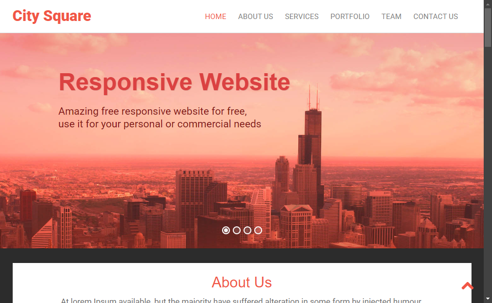 Preview city-square-bootstrap-responsive-web-template