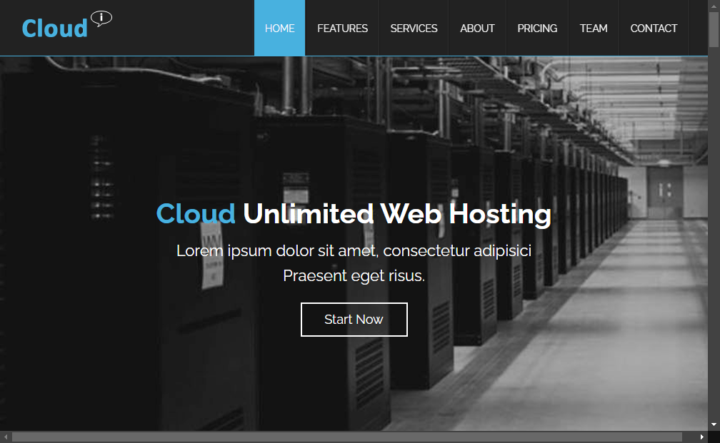 Preview cloud-hosting-free-bootstrap-responsive-website-template