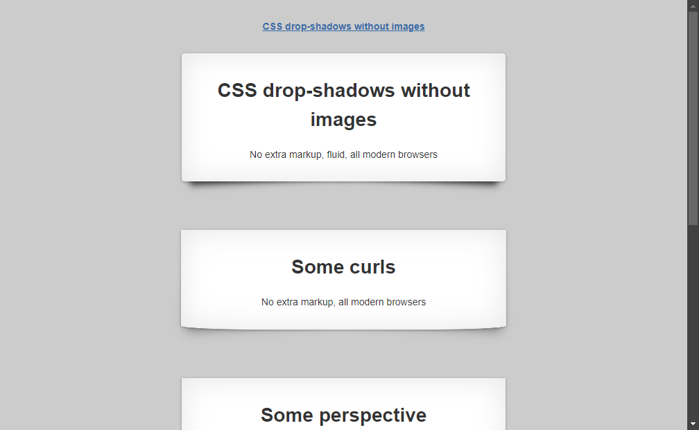 Preview css3-drop-shadows