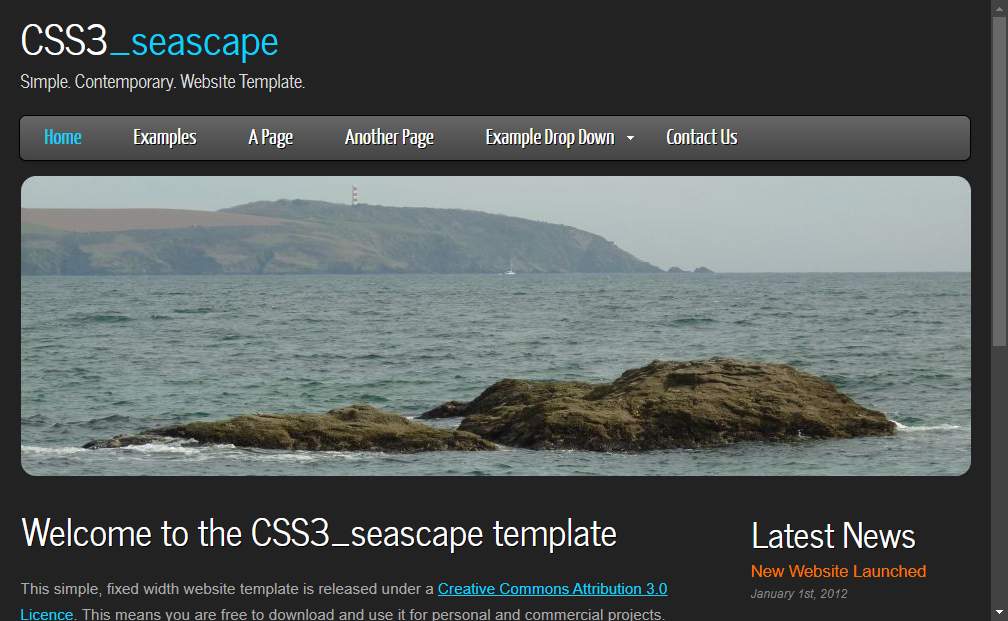 Preview css3-seascape