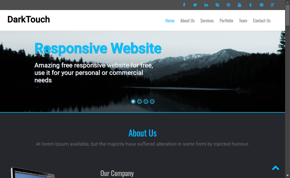 Preview darktouch-corporate-portfolio-bootstrap-responsive-web-template