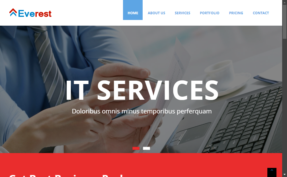 Preview everest-corporate-business-bootstrap-template