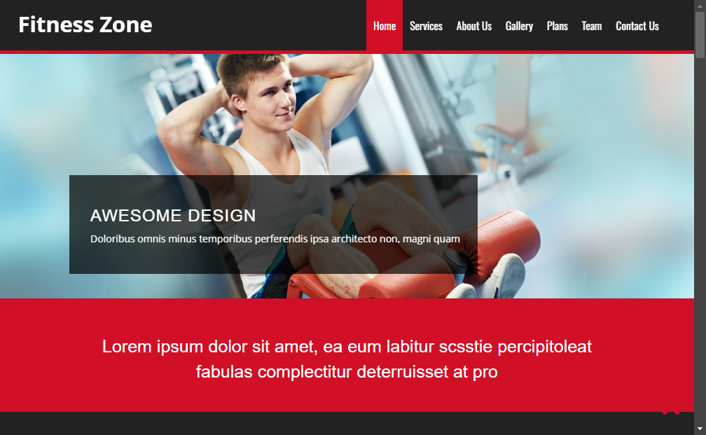 Preview fitness-zone-html5-bootstrap-responsive-web-template