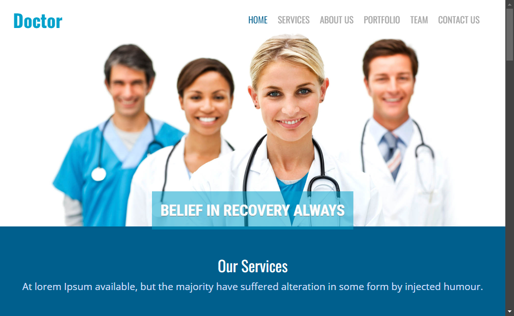 Preview getdoctor-free-bootstrap-responsive-website-template