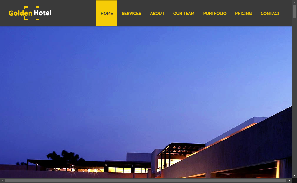 Preview golden-hotel-free-html5-bootstrap-web-template