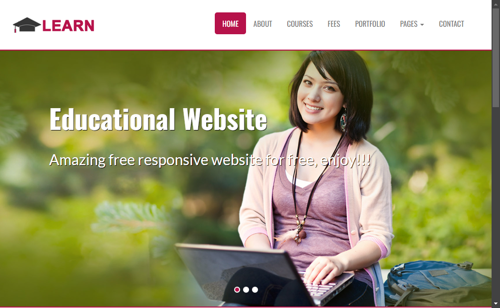 Preview learn-educational-free-responsive-web-template