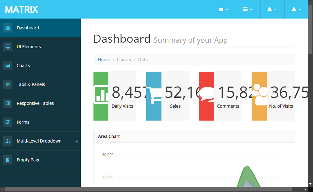 Preview matrix-free-bootstrap-admin-template