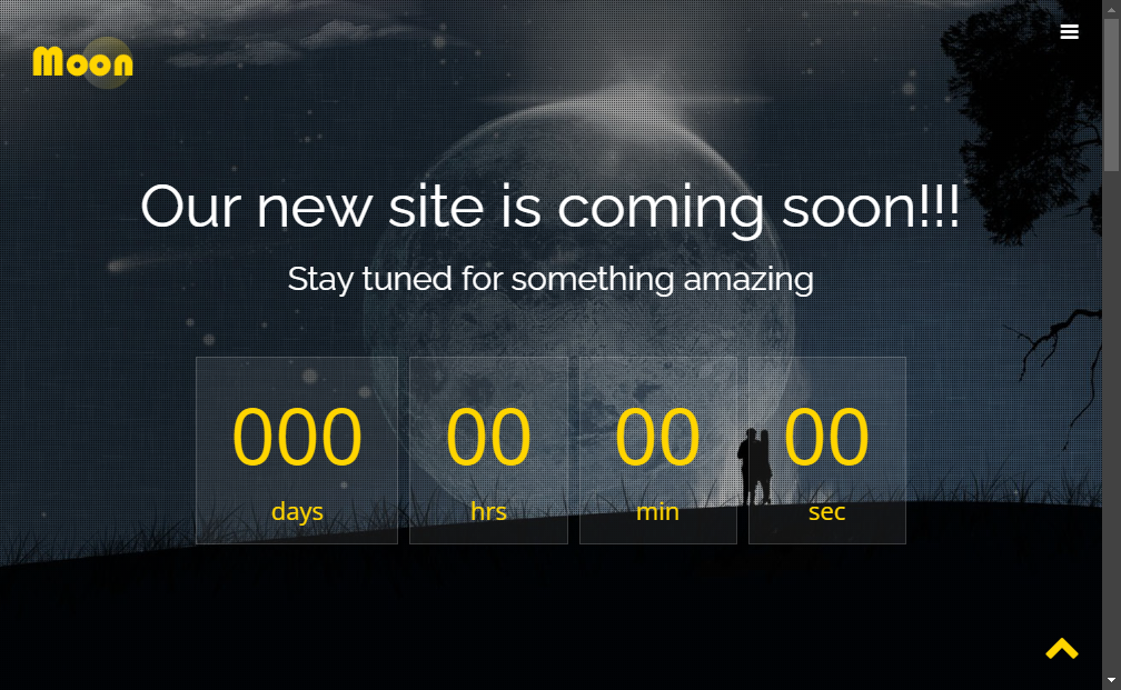 Preview moon-free-bootstrap-coming-soon-template