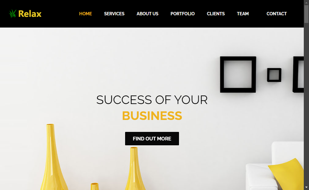 Preview relax-interior-free-bootstrap-responsive-website-template