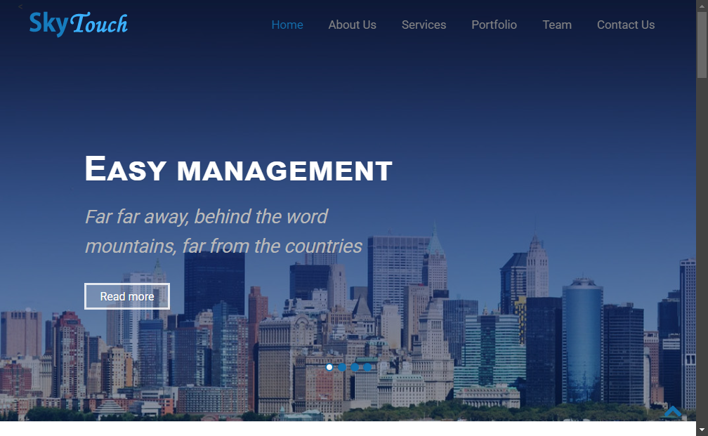 Preview skytouch-onepage-bootstrap-responsive-web-template