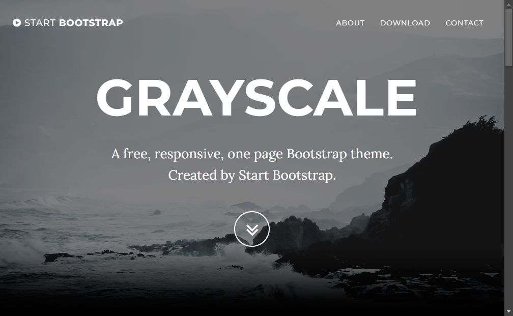 Preview startbootstrap-grayscale-1.0.3