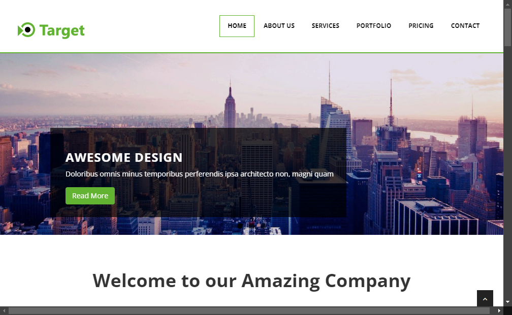 Preview target-multipurpose-free-bootstrap-responsive-template