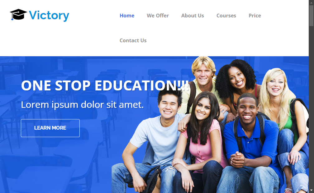 Preview victory-educational-institution-free-html5-bootstrap-template