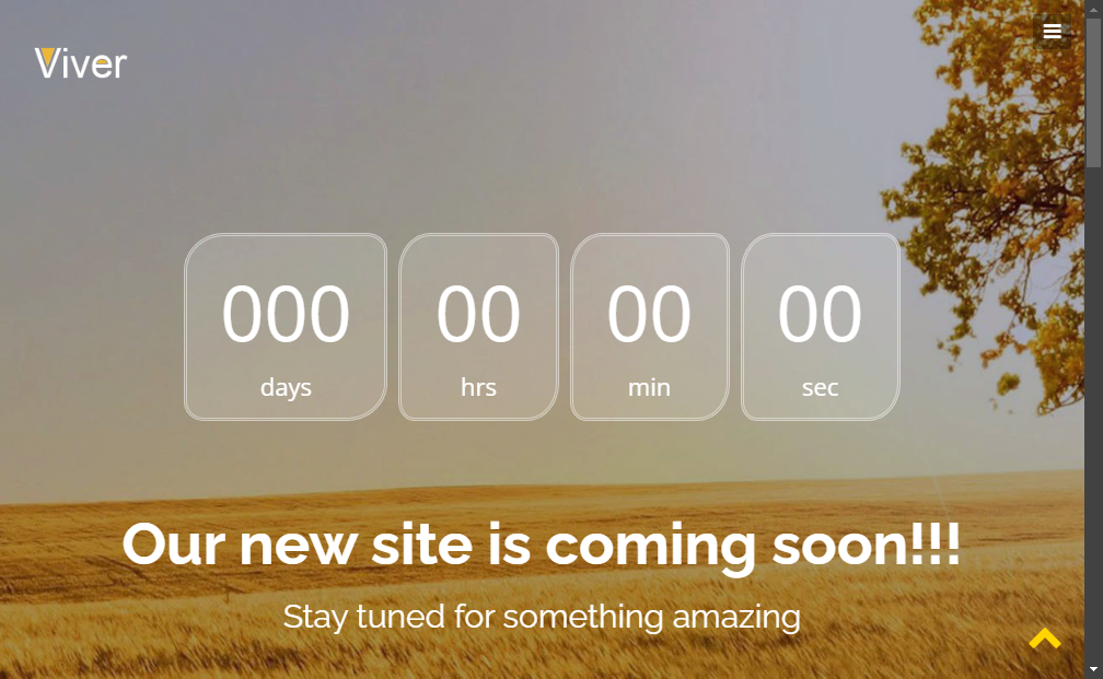 Preview viver-free-html5-bootstrap-coming-soon-template